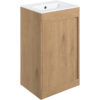 Welwyn 510mm Floor Standing Unit Inc. Basin - Seville Oak