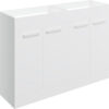 Malvern 1180mm Floor Standing 2 Door Basin Unit Run (No Top) - White Gloss
