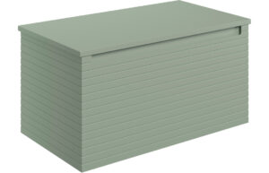 Hatfield 810mm Wall Hung 1 Drawer Basin Unit & Worktop - Matt Willow Green
