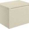 Hatfield 610mm Wall Hung 1 Drawer Basin Unit & Worktop - Matt Cotton