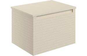 Hatfield 610mm Wall Hung 1 Drawer Basin Unit & Worktop - Matt Cotton