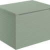 Hatfield 610mm Wall Hung 1 Drawer Basin Unit & Worktop - Matt Willow Green