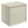 Harpenden 610mm Wall Hung 2 Drawer Basin Unit & Top - Matt Cotton