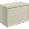 Harpenden 810mm Wall Hung 2 Drawer Basin Unit & Top - Matt Cotton