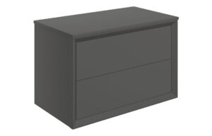 Harpenden 810mm Wall Hung 2 Drawer Basin Unit & Top - Matt Clay