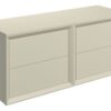 Harpenden 1210mm Wall Hung 4 Drawer Basin Unit Run & Top - Matt Cotton