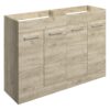 Malvern 1180mm Floor Standing 2 Door Basin Unit Run (No Top) - Oak