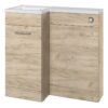 Henlow 900mm F/S L-Shape Pack & Basin (LH) - Oak