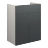 Truro 500mm Standard Basin Unit - Matt Graphite Grey (Grey Cab)