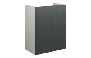 Truro 500mm Standard Basin Unit - Matt Graphite Grey (Grey Cab)