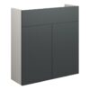 Truro 600mm Slim Basin Unit - Matt Graphite Grey (Grey Cab)