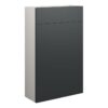 Truro 500mm Slim WC Unit - Matt Graphite Grey (Grey Cab)