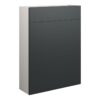 Truro 600mm Slim WC Unit - Matt Graphite Grey (Grey Cab)
