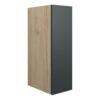 Truro 200mm Standard Toilet Roll Unit - Matt Graphite Grey (Oak Cab)