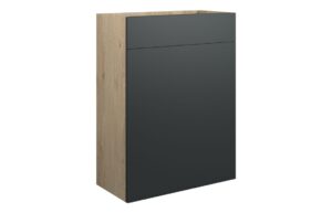 Truro 600mm Standard WC Unit - Matt Graphite Grey (Oak Cab)