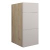 Truro 300mm Standard 3 Drawer Unit - Matt Dove Grey (Oak Cab)