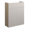 Truro 500mm Slim Basin Unit - Matt Dove Grey (Oak Cab)