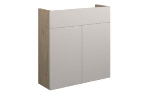 Truro 600mm Slim Basin Unit - Matt Dove Grey (Oak Cab)