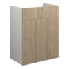 Truro 500mm Standard Basin Unit - Havana Oak (Grey Cab)