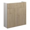 Truro 600mm Slim Basin Unit - Havana Oak (Grey Cab)
