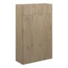 Truro 500mm Slim WC Unit - Havana Oak (Oak Cab)