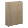Truro 600mm Slim WC Unit - Havana Oak (Oak Cab)