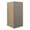 Truro 300mm Standard 3 Drawer Unit - Matt Stone (Oak Cab)