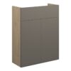 Truro 500mm Slim Basin Unit - Matt Stone (Oak Cab)