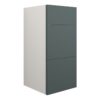 Truro 300mm Standard 3 Drawer Unit - Matt Green (Grey Cab)