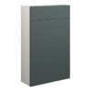 Truro 500mm Slim WC Unit - Matt Green (Grey Cab)