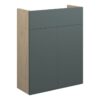 Truro 500mm Slim Basin Unit - Matt Green (Oak Cab)