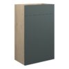 Truro 500mm Standard WC Unit - Matt Green (Oak Cab)