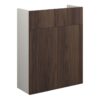 Truro 500mm Slim Basin Unit - Warm Walnut (Grey Cab)