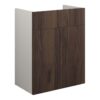 Truro 500mm Standard Basin Unit - Warm Walnut (Grey Cab)