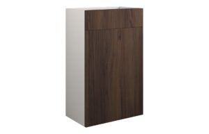 Truro 500mm Standard WC Unit - Warm Walnut (Grey Cab)