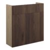 Truro 600mm Slim Basin Unit - Warm Walnut (Oak Cab)
