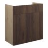 Truro 600mm Standard Basin Unit - Warm Walnut (Oak Cab)
