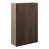 Truro 500mm Slim WC Unit - Warm Walnut (Oak Cab)