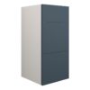 Truro 300mm Standard 3 Drawer Unit - Matt Arley Blue (Grey Cab)