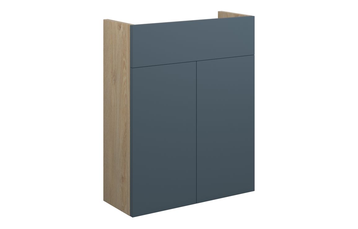 Truro 500mm Slim Basin Unit - Matt Arley Blue (Oak Cab)