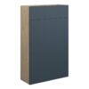 Truro 500mm Slim WC Unit - Matt Arley Blue (Oak Cab)