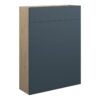 Truro 600mm Slim WC Unit - Matt Arley Blue (Oak Cab)