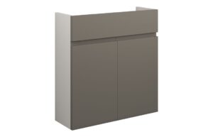 Tewin 600mm Slim Basin Unit - Matt Stone (Grey Cab)