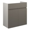 Tewin 600mm Standard Basin Unit - Matt Stone (Grey Cab)