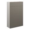 Tewin 500mm Slim WC Unit - Matt Stone (Grey Cab)
