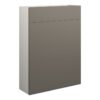 Tewin 600mm Slim WC Unit - Matt Stone (Grey Cab)