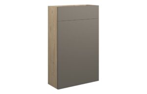 Tewin 500mm Slim WC Unit - Matt Stone (Oak Cab)