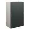 Tewin 500mm Standard WC Unit - Matt Graphite Grey (Grey Cab)