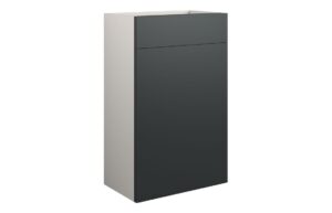 Tewin 500mm Standard WC Unit - Matt Graphite Grey (Grey Cab)