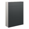 Tewin 600mm Slim WC Unit - Matt Graphite Grey (Grey Cab)